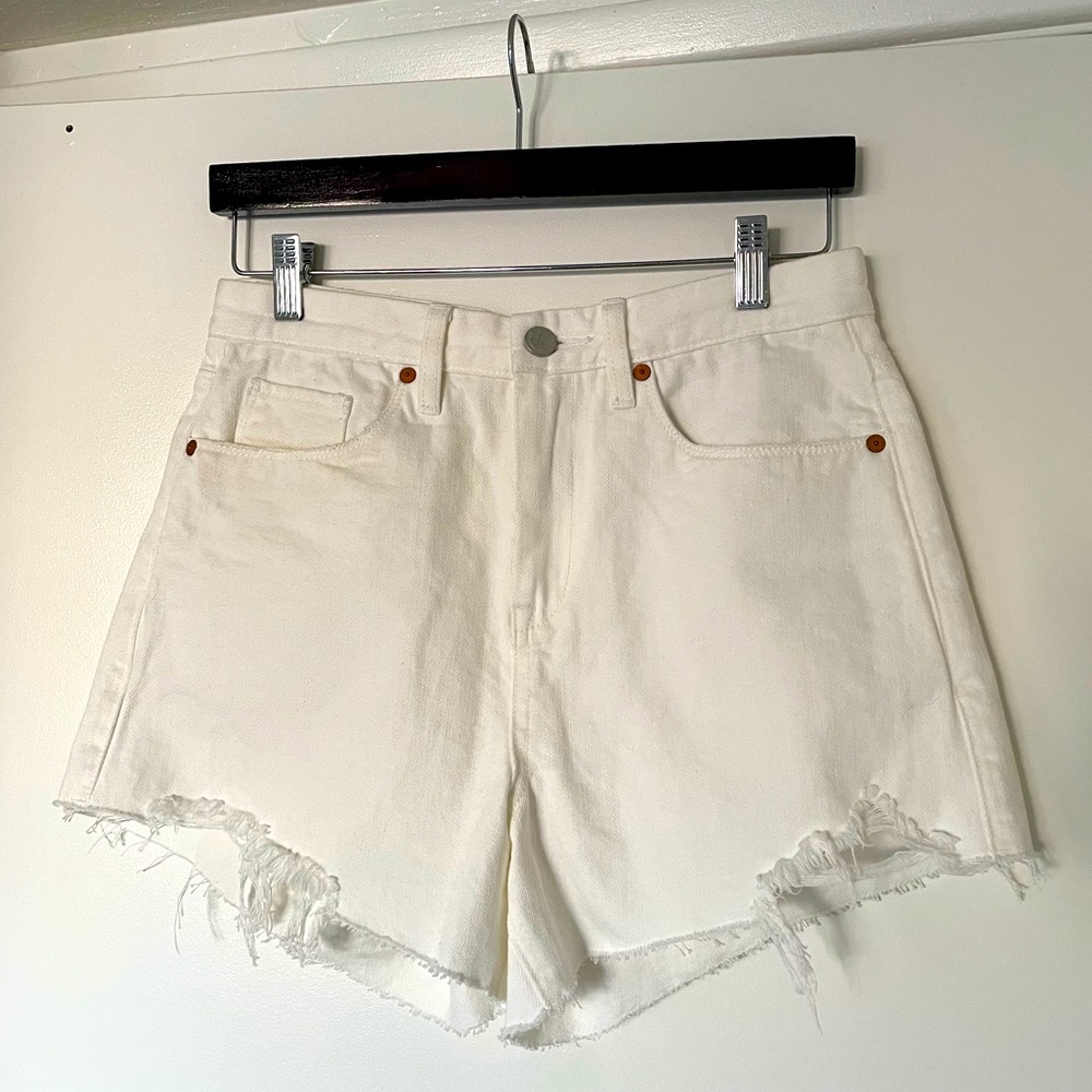 BlankNYC White Denim Jean Shorts 27